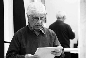 آخرین حضور بهرام بیضایی روی صحنه تئاتر تهران + فیلم