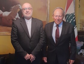دیدار سفیر ایران در بیروت با رئیس‌جمهور پیشین لبنان