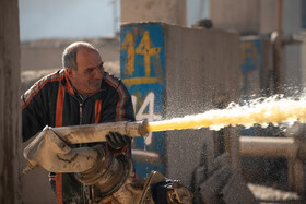 محل شستشو چغندر در کارخانه قند اصفهان