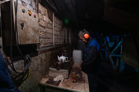 آشپزخانه کوچک کارگران خط تولید 