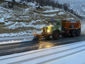 سرپرست راهداری ایلام: ۳۰۶ کیلومتر از جاده‌های ایلام، برف‌روبی شد