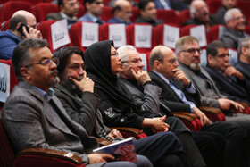 نرگس حسین‌مردی، معاون سرآمدان و نخبگان بنیاد ملی نخبگان در اختتامیه هفته پژوهش در دانشگاه فردوسی مشهد