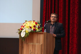 محمد ایزدیار، معاون پژوهشی دانشگاه فردوسی مشهد در اختتامیه هفته پژوهش در دانشگاه فردوسی مشهد