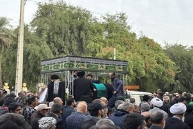 تشییع باشکوه پیکر پاک آیت الله شفیعی در اهواز