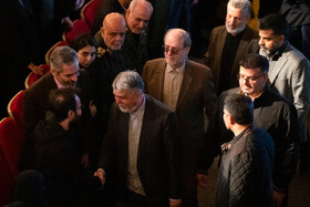 سیدعباس صالحی، وزیر فرهنگ و ارشاد اسلامی در اجرای سمفونی «ایران مرد»