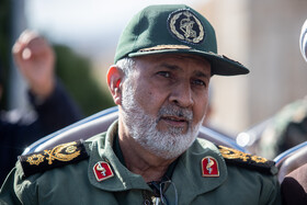 سردار سرتیپ پاسدار رسول سنایی‌راد،معاون سیاسی دفتر عقیدتی سیاسی فرماندهی کل قوا در  گرامیداشت سالروز حماسه ۹ دی - اصفهان