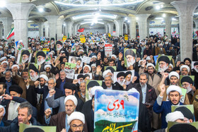 اجتماع مردم قم در یوم الله 9 دی - مدرسه فیضیه