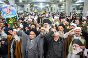 اجتماع مردم قم در یوم الله 9 دی - مدرسه فیضیه