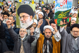 اجتماع مردم قم در یوم الله 9 دی - مدرسه فیضیه