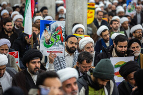 اجتماع مردم قم در یوم الله 9 دی - مدرسه فیضیه