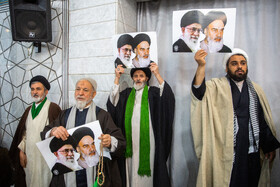 اجتماع مردم قم در یوم الله 9 دی - مدرسه فیضیه