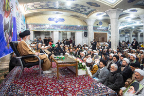 سخنرانی آیت الله سید هاشم حسینی بوشهری رئیس جامعه مدرسین حوزه علمیه قم و امام جمعه موقت قم در اجتماع مردم قم در یوم الله 9 دی - مدرسه فیضیه