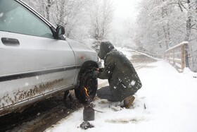 بارش برف زمستانی سوادکوه-مازندران