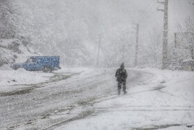 بارش برف زمستانی سوادکوه-مازندران