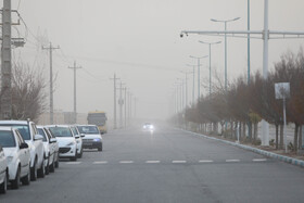 هجوم ریزگردها به آسمان یزد