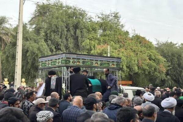 تشییع باشکوه پیکر پاک آیت الله شفیعی در اهواز