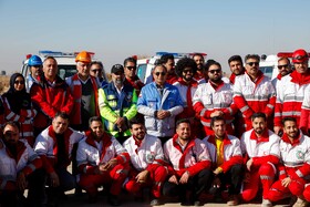 منصور شیشه فروش، مدیرکل مدیریت بحران استانداری اصفهان در مانور طرح اضطراری فرودگاه شهید بهشتی اصفهان