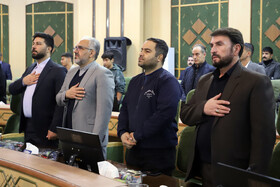 حضور سید رامین موذنی رئیس هیات ناشنوایان استان در مراسم تجلیل از قهرمانان و مدال آوران ورزش کرمانشاه