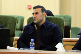 حضور احسان امینی مربی تیم ملی کشتی در مراسم تجلیل از قهرمانان و مدال آوران ورزش کرمانشاه