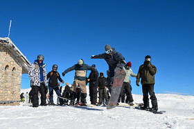 «جوانان اسکی باز » در بالاترین نقطه پیست 