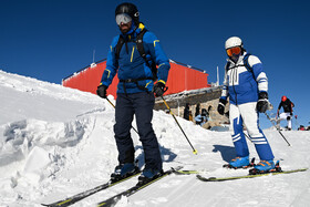 «جوانان اسکی باز » در بالاترین نقطه پیست 
