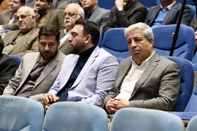 هادی عامل، مجری ورزشی در سومین رویداد اعطای نشان مشهدالرضا (ع)