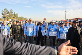 غلامحسین مظفری، استاندار خراسان رضوی در مانور مدیریت بحران  در خراسان رضوی