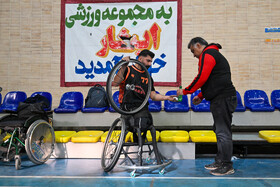 در حاشیه مسابقات لیگ بسکتبال با ویلچر کشور در شیراز