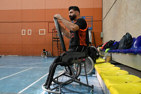 در حاشیه مسابقات لیگ بسکتبال با ویلچر کشور در شیراز