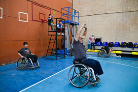 در حاشیه مسابقات لیگ بسکتبال با ویلچر کشور در شیراز