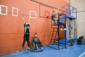 در حاشیه مسابقات لیگ بسکتبال با ویلچر کشور در شیراز