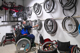 در حاشیه مسابقات لیگ بسکتبال با ویلچر کشور در شیراز