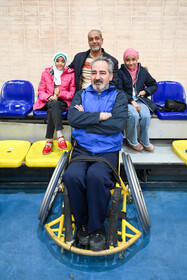 «قاسم کوشانی» مجروح جنگ در «عملیات قدس سه» عضو تیم بسکتبال با ویلچر جانبازان فارس در لیگ کشور