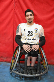 «آرش محمدی » دارای «آسیب نخاعی» عضو تیم بسکتبال با ویلچر جانبازان فارس در لیگ کشور