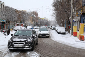 بارش اولین برف زمستانی در اردبیل