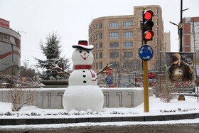 بارش اولین برف زمستانی در اردبیل
