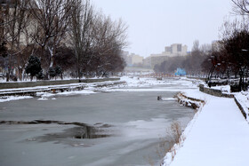 بارش اولین برف زمستانی در اردبیل