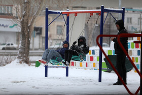 بارش اولین برف زمستانی در اردبیل