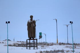 بارش اولین برف زمستانی در اردبیل