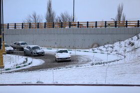 بارش اولین برف زمستانی در اردبیل