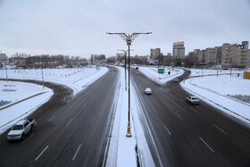بارش اولین برف زمستانی در اردبیل