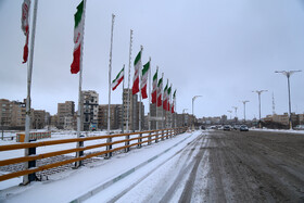 بارش اولین برف زمستانی در اردبیل