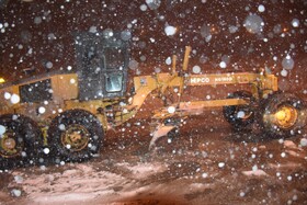 ممنوعیت تردد در محور آستارا - اردبیل به دلیل برف‌شدید و برودت هوا