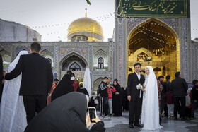 همزمانی اعیاد مذهبی با ولادت حضرت علی(ع)، باعث افزایش برگزاری آیین عقد در حرم رضوی می‌شود.