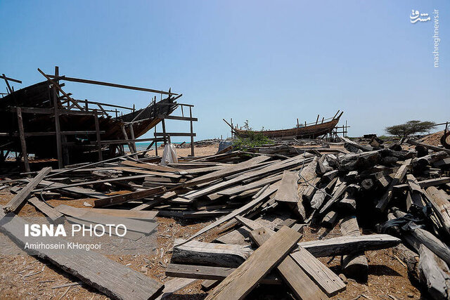 خسارت ۴۸۰ میلیارد تومانی طوفان به لنج های شکسته شده در جنوب سیستان و بلوچستان