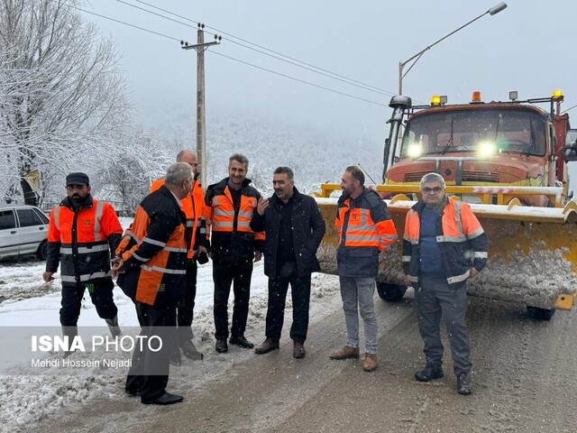 ممنوعیت تردد در محور آستارا - اردبیل به دلیل برفشدید و برودت هوا