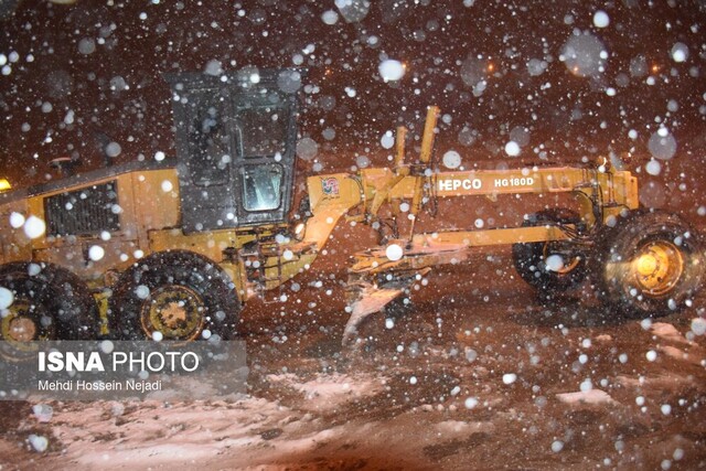 ممنوعیت تردد در محور آستارا - اردبیل به دلیل برف‌شدید و برودت هوا