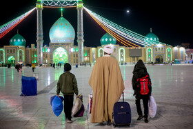 ورود معتکفین به مسجد مقدس جمکران