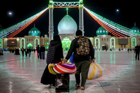 ورود معتکفین به مسجد مقدس جمکران