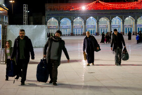 ورود معتکفین به مسجد مقدس جمکران
